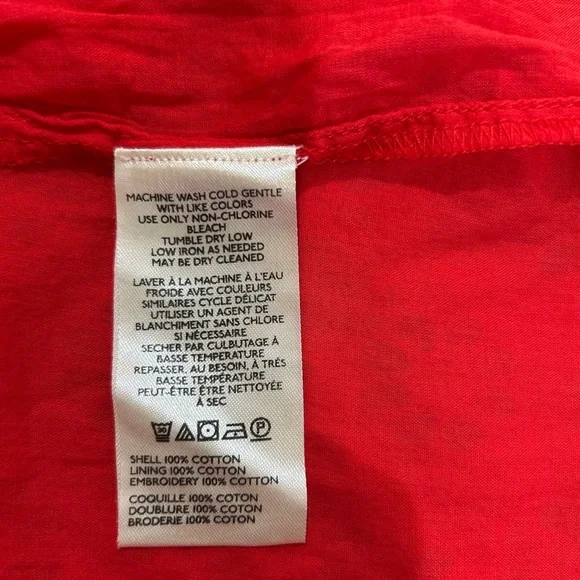 Free People Embroidered Halter Trevi Eyelet Mini Dress Red Women M NWT Boho - Picture 6 of 9